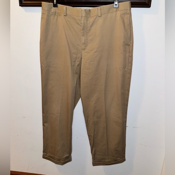 LL Bean Men’s Tan Natural Fit Dress Pants Size 38 - Picture 1 of 7